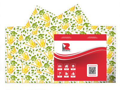 lucky clovers gardening Craft Vinyl Sheet Pack