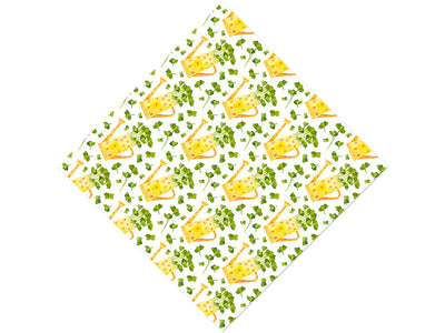 Lucky Clovers Gardening Vinyl Wrap Pattern