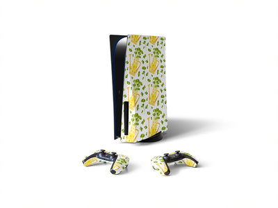 lucky clovers gardening Sony PS5 DIY Skin