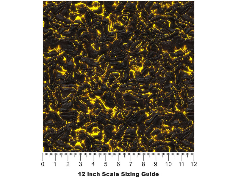 Luminous Glow Lava Vinyl Film Pattern Size 12 inch Scale~Rwraps Luminous Glow Lava Sizing Chart~2