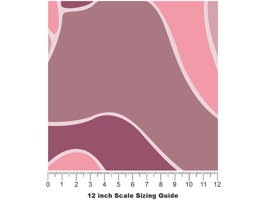 Lumpy Space Abstract Vinyl Film Pattern Size 12 inch Scale~Rwraps Lumpy Space Abstract Sizing Chart~2