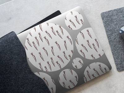 lunar white vegetable DIY Laptop Stickers