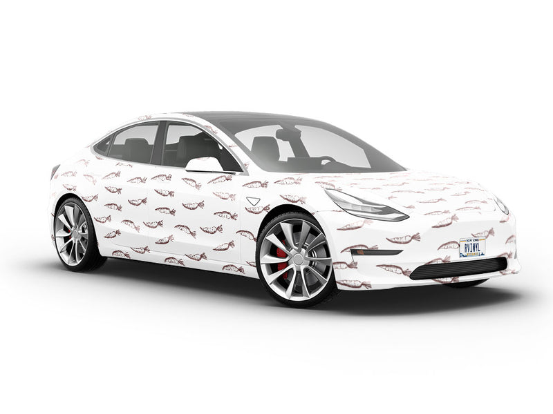 Lunar White Vegetable Vehicle Vinyl Wrap