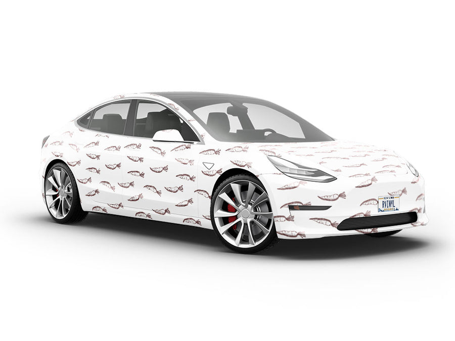 Lunar White Vegetable Vehicle Vinyl Wrap