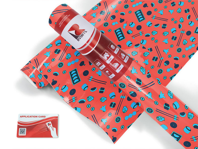 lunch menu japanese Craft Vinyl Roll