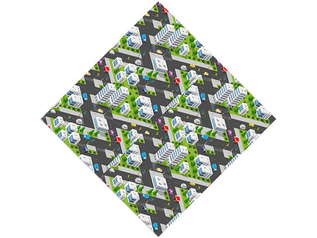 Lunch Rush Cityscape Vinyl Wrap Pattern