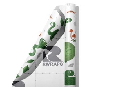 Lunch Time Reptile Wrap Film Sheets~Rwraps Series 914 Lunch Time Reptile Scrolled Sheet~3
