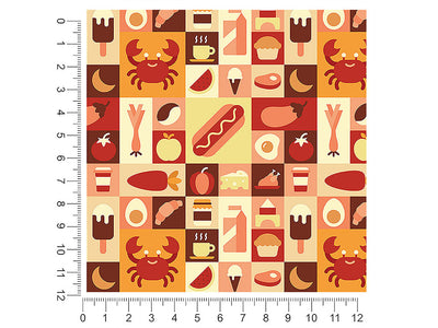 lunchtime menu mosaic 1ft x 1ft Craft Sheets