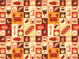 Lunchtime Menu Mosaic Vinyl Wrap Pattern~Rwraps Series 914 Digitally Printed Vinyl Wrap~0