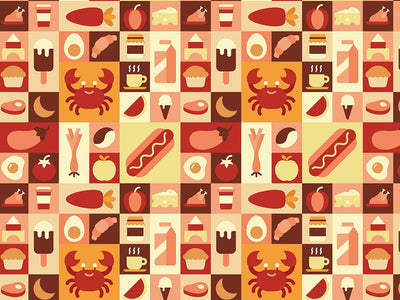 Lunchtime Menu Mosaic Vinyl Wrap Pattern~Rwraps Series 914 Digitally Printed Vinyl Wrap~0