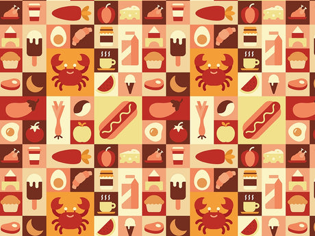 Lunchtime Menu Mosaic Vinyl Wrap Pattern~Rwraps Series 914 Digitally Printed Vinyl Wrap~0