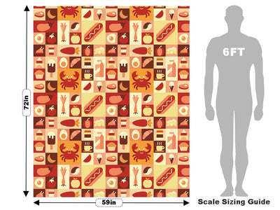 Lunchtime Menu Mosaic Vehicle Wrap Scale~Rwraps Series 914 Lunchtime Menu Mosaic Measurements~1