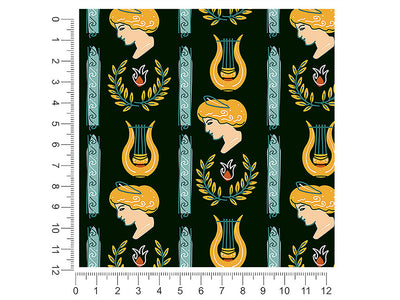 lyre lyre greco roman 1ft x 1ft Craft Sheets