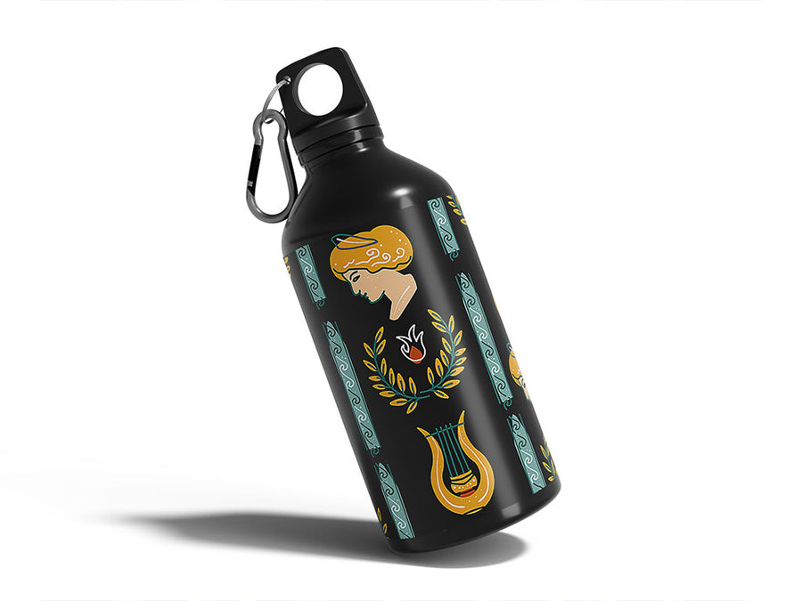 lyre lyre greco roman Water Bottle DIY Stickers
