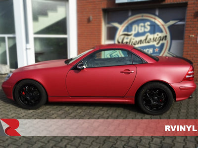 3M 2080 Series Matte Red Metallic Driver Side View Wrap