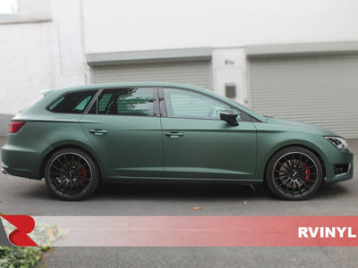 3M 2080 Series Matte Pine Green Metallic Passenger Side View Wrap