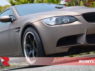 3M 2080 Series Brushed Brown Metallic Headlight Wrap