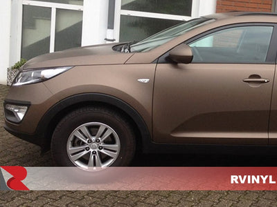 3M 2080 Series Brushed Brown Metallic Driver Side Wrap