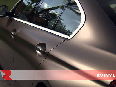3M 2080 Series Matte Charcoal Metallic Rear Driver Door Wrap