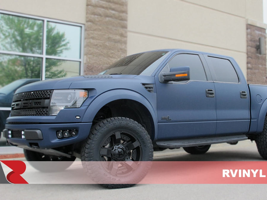 3M 2080 Series Matte Indigo Rear Truck Wrap