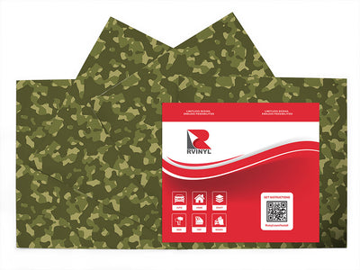 m84 tank camouflage Craft Vinyl Sheet Pack