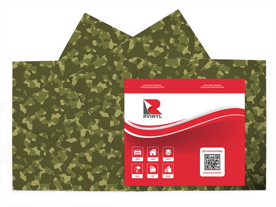 m84 tank camouflage Craft Vinyl Sheet Pack