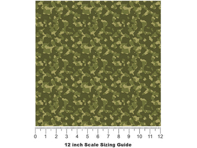 M84 Tank Camouflage Vinyl Film Pattern Size 12 inch Scale~Rwraps M84 Tank Camouflage Sizing Chart~3