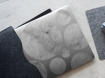macael white marble marble stone DIY Laptop Stickers