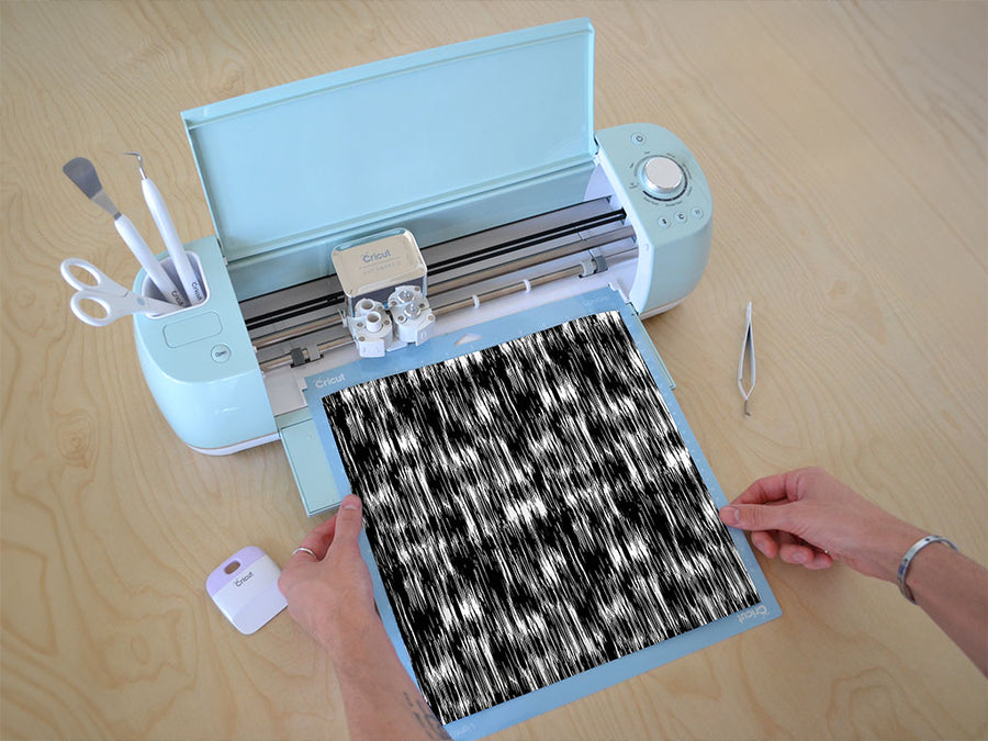 mad blur abstract geometric Cricut Compatible Vinyl
