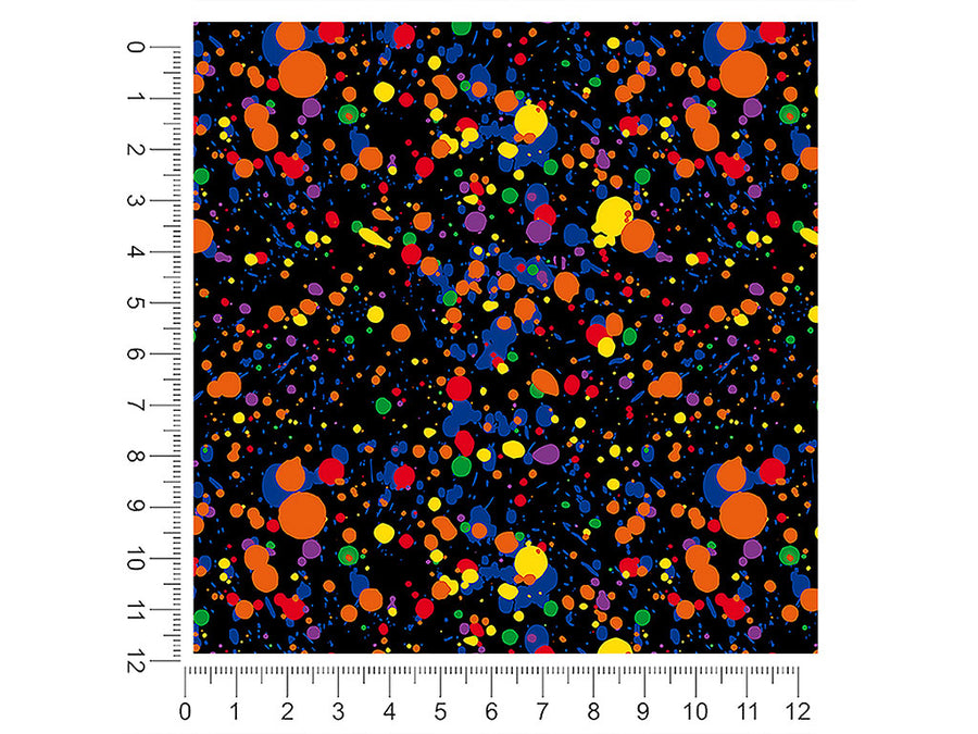 mad world paint splatter 1ft x 1ft Craft Sheets