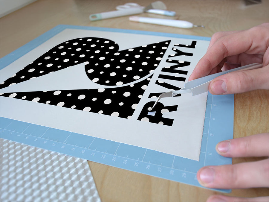 maddening monochrome polka dot Easy Weed Craft Vinyl