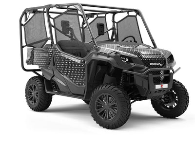 Maddening Monochrome Polka Dot Utility Vehicle Vinyl Wrap