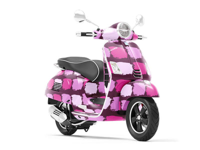 Magenta  Brick Vespa Scooter Wrap Film