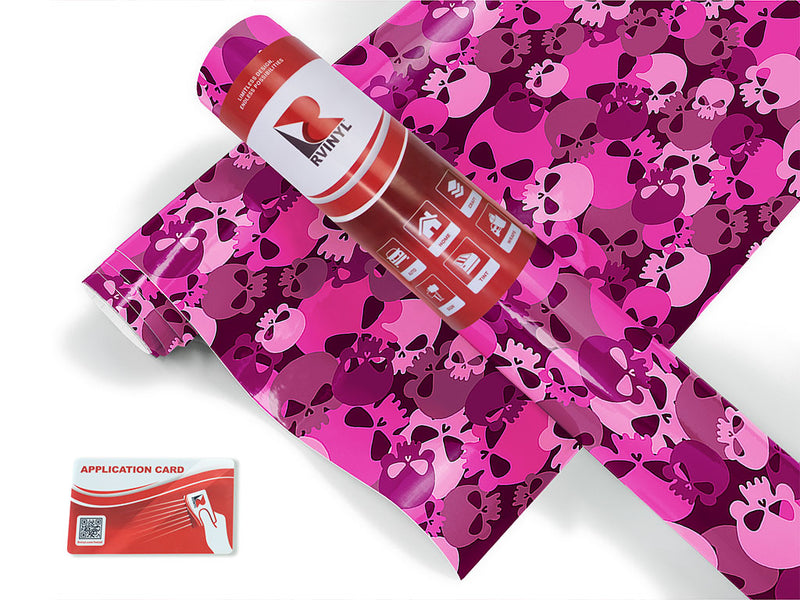 magenta calvaria skull and bones Craft Vinyl Roll