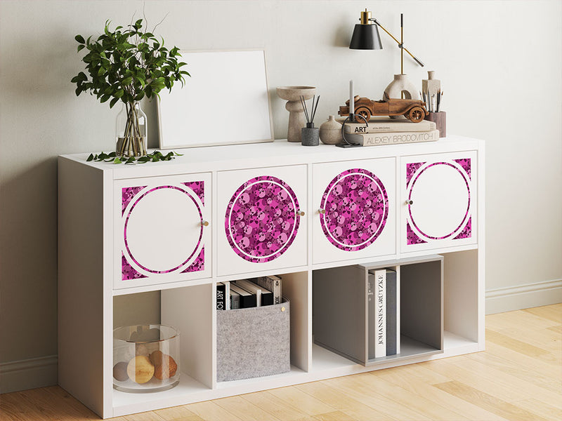 magenta calvaria skull and bones DIY Furniture Stickers