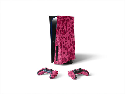 magenta flecktarn camouflage Sony PS5 DIY Skin