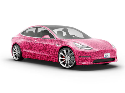 Magenta Flecktarn Camouflage Vehicle Vinyl Wrap