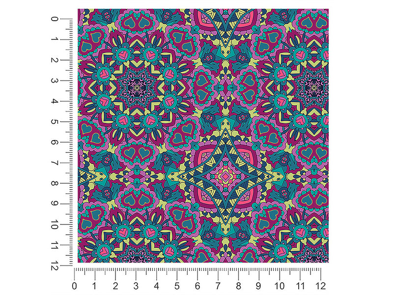 magenta love mandala 1ft x 1ft Craft Sheets