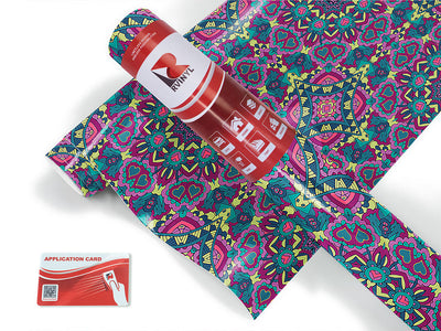 magenta love mandala Craft Vinyl Roll