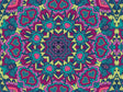 Magenta Love Mandala Vinyl Wrap Pattern~Rwraps Series 914 Digitally Printed Vinyl Wrap~0