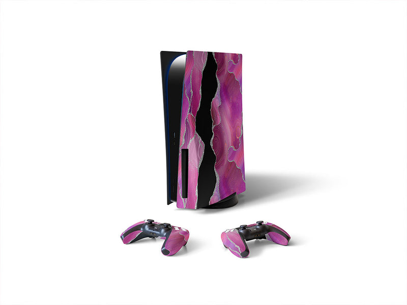 magenta madness gemstone films Sony PS5 DIY Skin