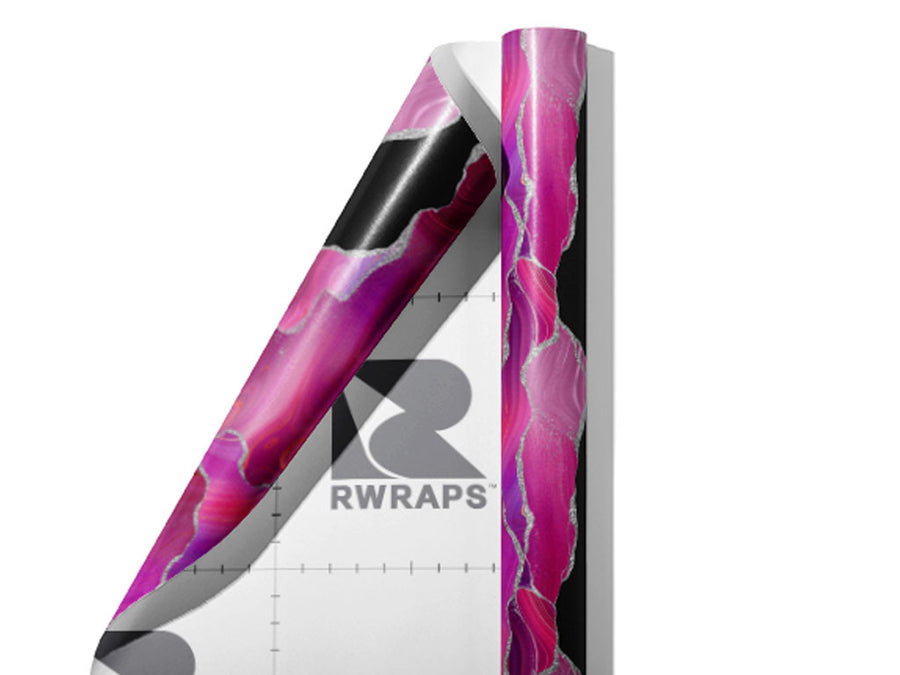 Magenta Madness Gemstone Wrap Film Sheets~Rwraps Series 914 Magenta Madness Gemstone Scrolled Sheet~3
