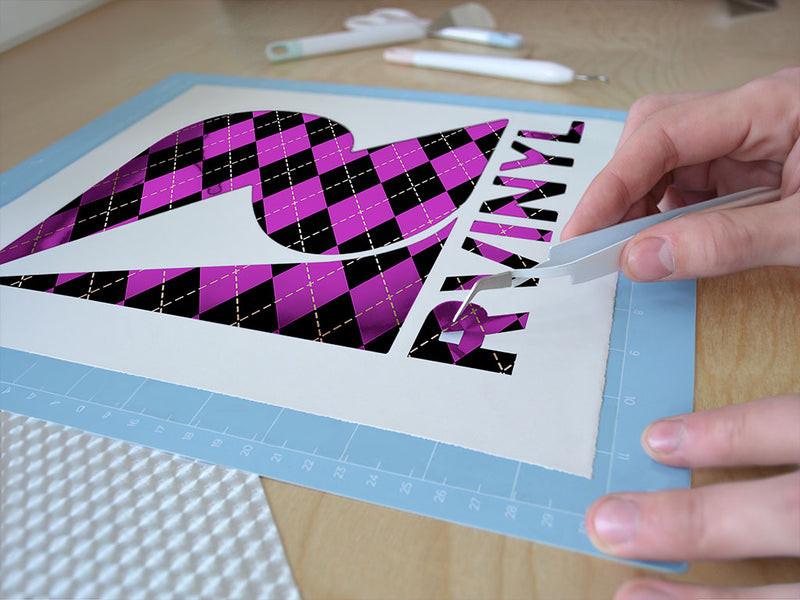 magenta matters argyle Easy Weed Craft Vinyl