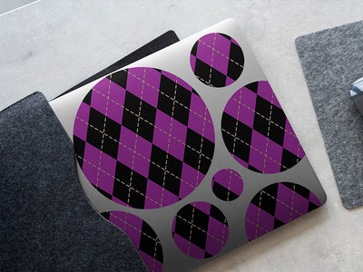 magenta matters argyle DIY Laptop Stickers