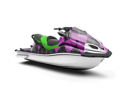 Magenta Matters Argyle Jet Ski Vinyl Customized Wrap
