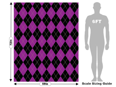 Magenta Matters Argyle Vehicle Wrap Scale~Rwraps Series 914 Magenta Matters Argyle Measurements~1