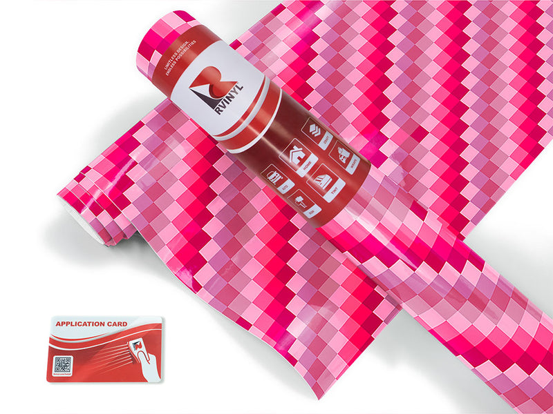 magenta process mosaic Craft Vinyl Roll