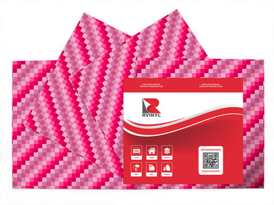 magenta process mosaic Craft Vinyl Sheet Pack