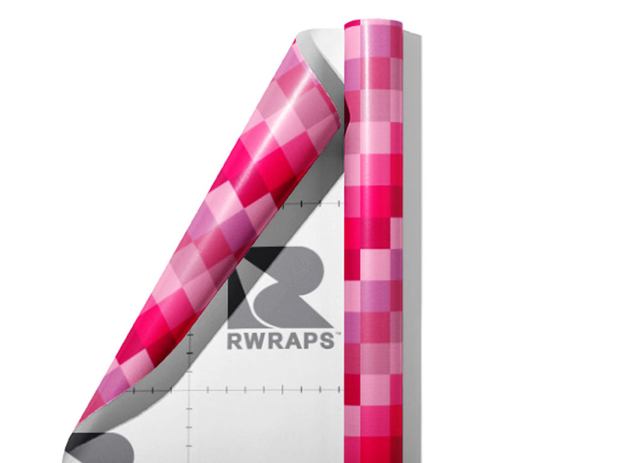 Magenta Process Mosaic Wrap Film Sheets~Rwraps Series 914 Magenta Process Mosaic Scrolled Sheet~3