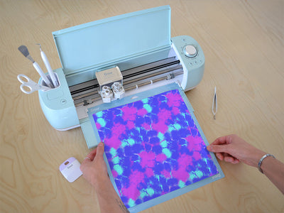 magenta rain tie dye Cricut Compatible Vinyl